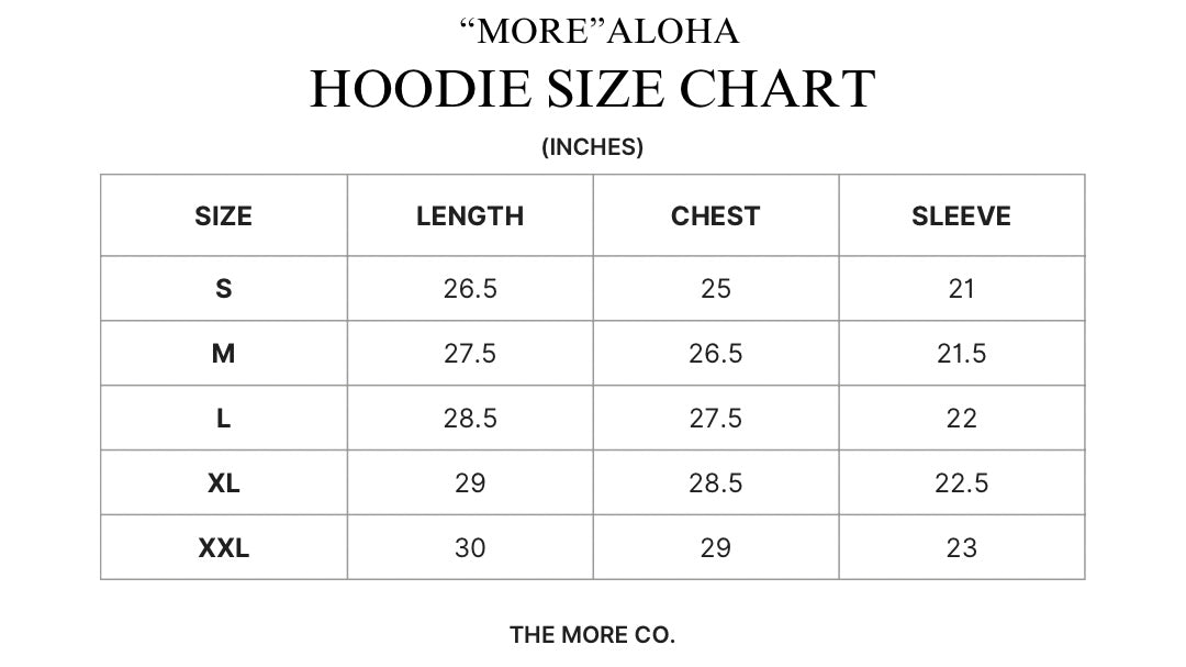 “MORE” ALOHA HOODIE - GREY