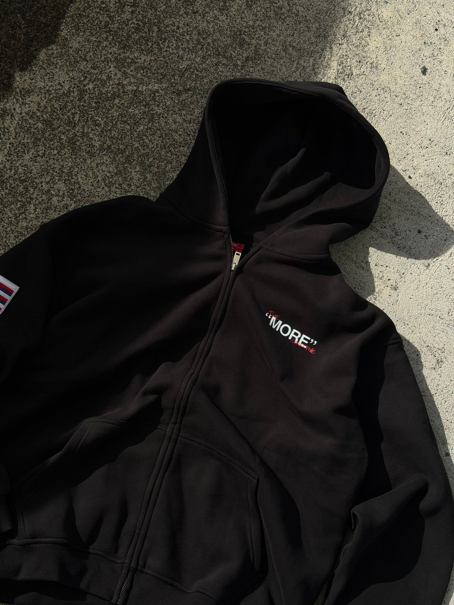 “INTENTIONS” ZIP UP - BLACK