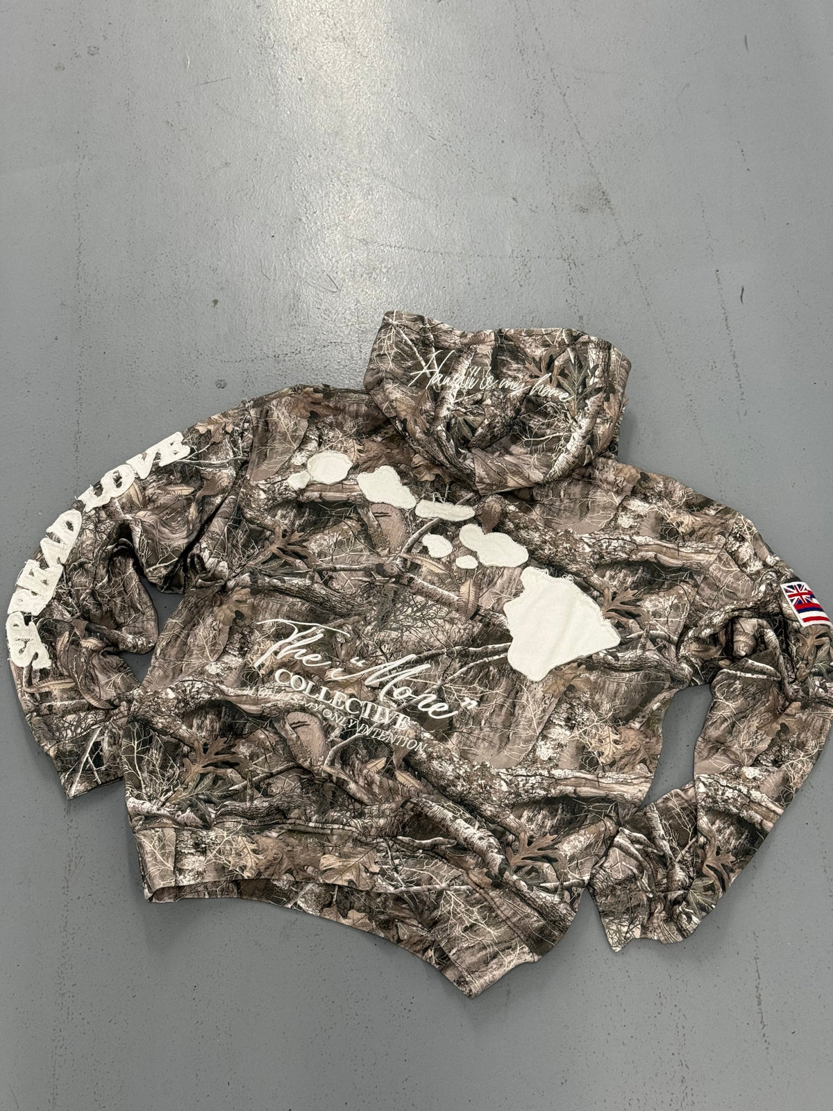 HAWAII ISLANDS HOODIE - LIGHT CAMO