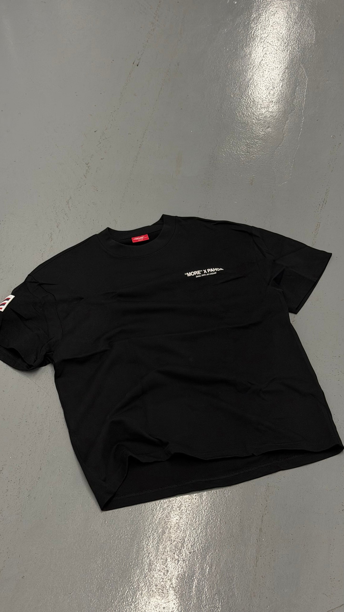 “MORE” X PAHOA TEE - SOLID BLACK