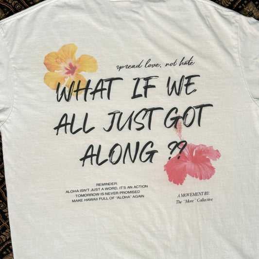 HIBISCUS TEE - CREAM